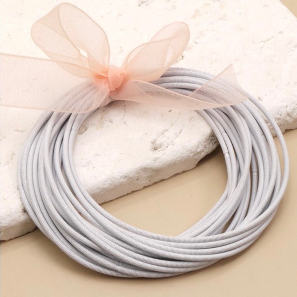 White Guitar String Bracelets